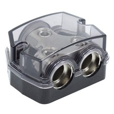 2 Way Power Distribution Block, 0/2/4 AWG Gauge in, 0/4/8/10 Gauge Out, Car A...