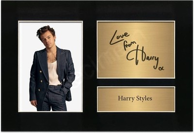Harry Styles One Direction Signed Limited Edition Memorabilia Print Gift Pop Art