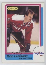 1986-87 O-Pee-Chee Rod Langway #164 HOF t4m