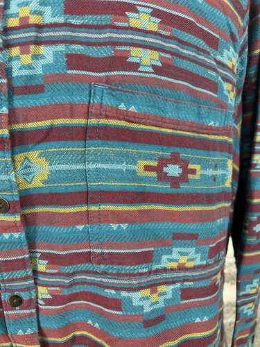 Ariat Real Damen Plus Size 3X Relaxed Shirt Aztec Southwestern Blue - AC - Bild 7 von 14