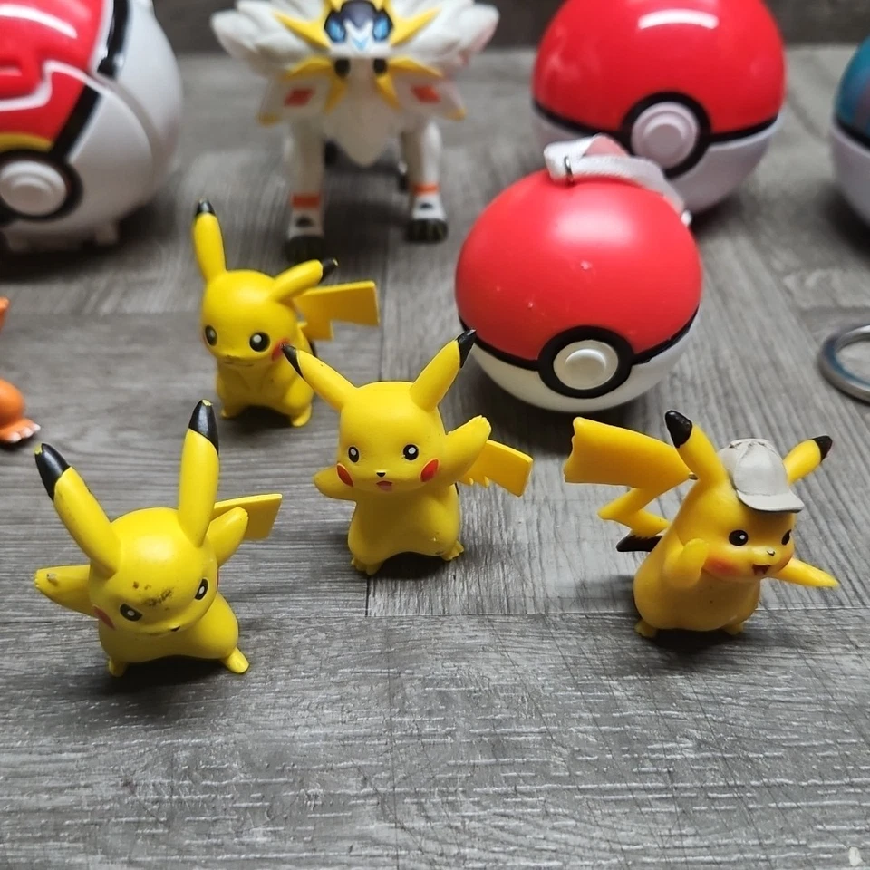 Lote Pokemon Mixto TOMY Happy Meal Mini Figuras De Colección Poke Balls Adorno Llavero Foto 3 de 4