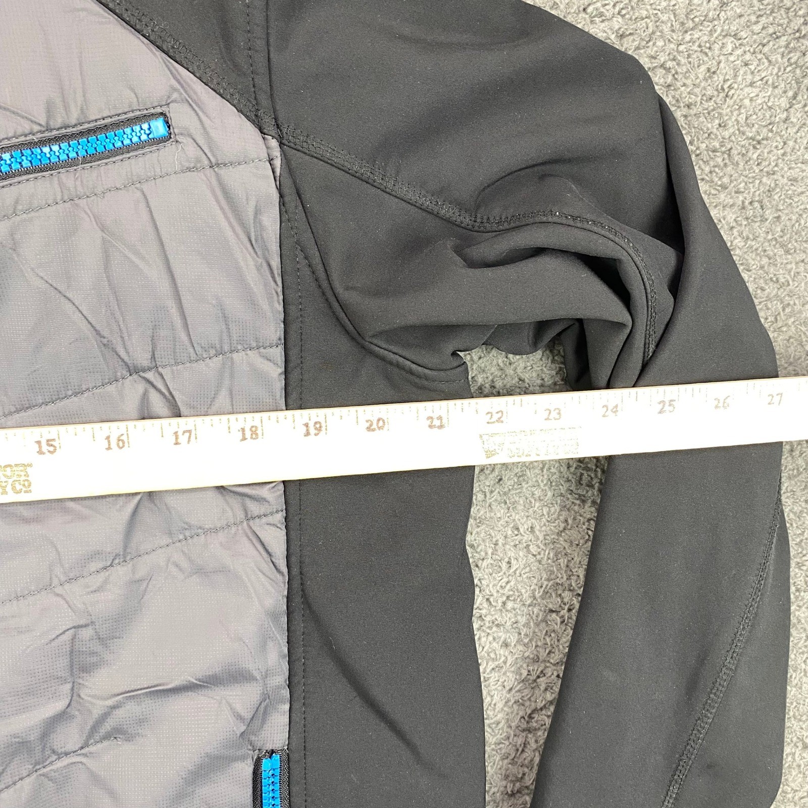 Cinch Mens Small Gray Black Softshell Puffer Jack… - image 4