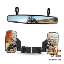UTV Side Rear View Mirror and Center Mirror For 1.75" to 2" Roll Bar