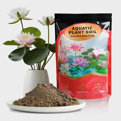 Aquatic Plant Soil for Lotus, Pond Plants & Hydroponics  3.3 lbs Organic