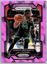 Robert Williams III 2023-24 Panini Prizm Prizms Pink Ice #209 Portland Trail