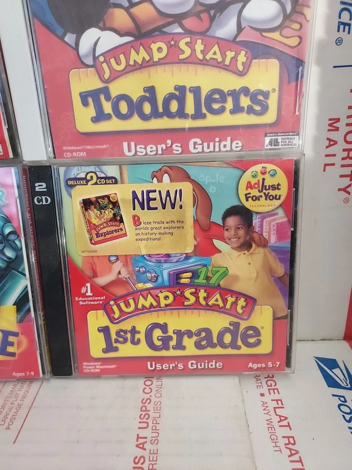 Lot Of 4 Jump Start CD-ROM Learning Games 1st Grade Toddlers 3rd Grade - #163 - Image 4 of 4