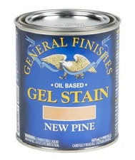 General Finishes 1 Pint New Pine Gel Stain for Easy Wood Finishing