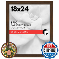 Americanflat 18x24 Poster Frame with Polished Plexiglass - Wide Picture Frames M