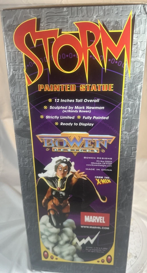 Marvel X-Men Tormenta Pintada 12" Estatua Por Mark Newman en Caja #20/3000 (S9) Foto 4 de 4