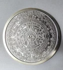 5 Oz .999 Fine Silver Aztec Round