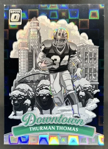 2025 Donruss Optic Thurman Thomas Black Pandora (RAW)