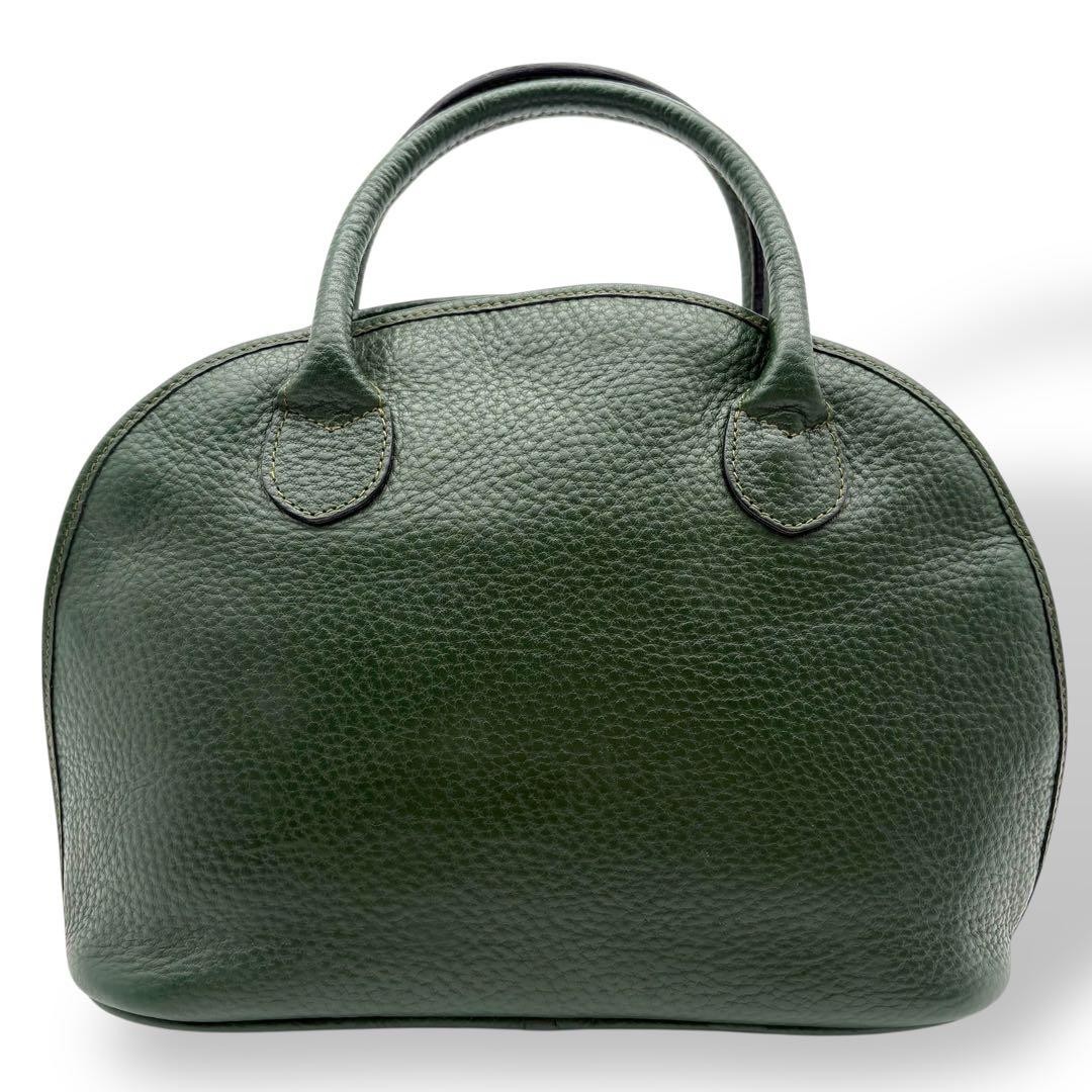 Valentino Garavani Green Leather 2Way Shoulder Bag Logo Authentic Excellent Jap thumbnail 4