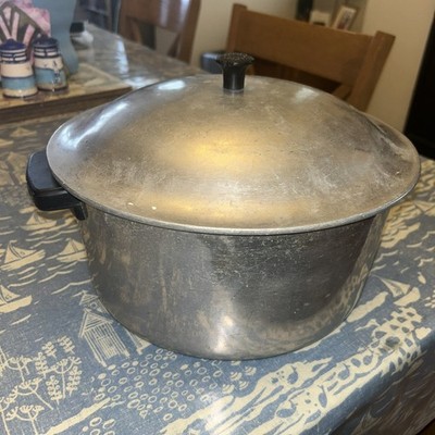 Vintage SUPER HEALTH großer Aluminium Bräter, Kochtopf, wie Magnalit