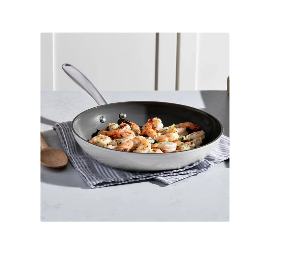 Juego de sartenes antiadherentes de cerámica T-fal, 3 piezas Foto 4 de 4