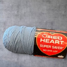 Red Heart Super Saver Acrylic Yarn 4 Ply Country Blue 0382 NEW Shrink-Proof