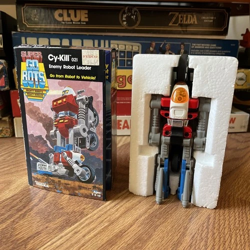 1985 Vintage Bandai Tonka Super Gobots Cy-Kill Complete With Nice Box