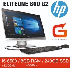 HP ELITEONE 800 G2 23" ALL IN ONE PC i5-6500 3.2GHz 8GB RAM DDR4 240GB SSD