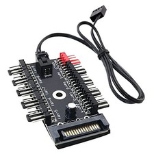 1PC PC Chassis Fan Hub CPU Cooling HUB Fan PWM SATA Controller Speed Controller