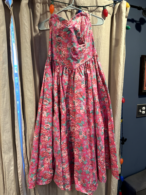 laura ashley dresses 90s Blue Botanical Print A Line Tiered Maternity Dress – PinkBlush main image 0