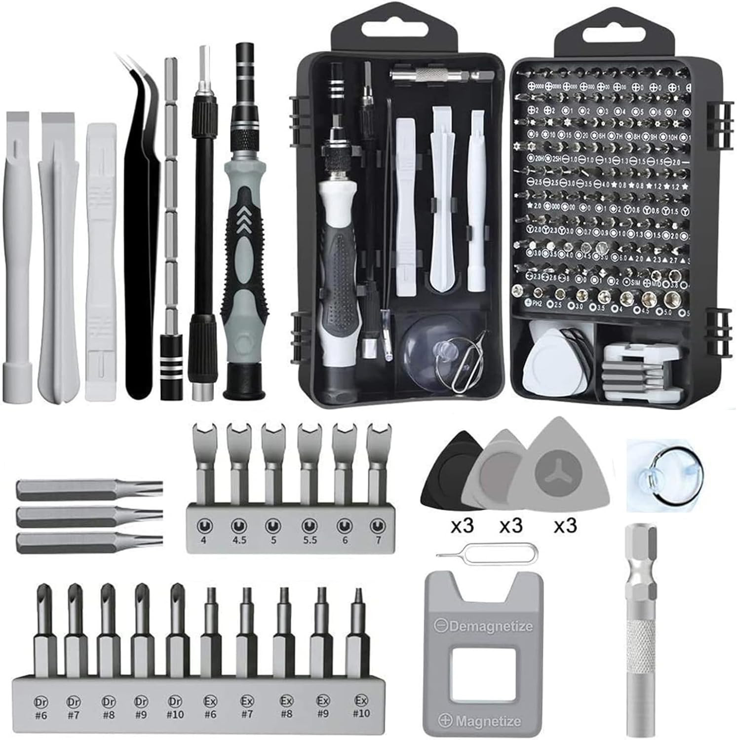 Set Di Cacciaviti Di Precisione 115 in 1, Con Meccanismo Di Precisione, Strument