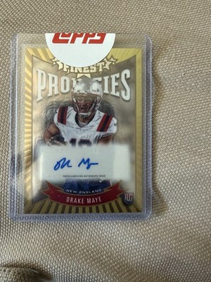 2024 Topps Finest - Prodigies Autographs Drake Maye #P-DM Refractor (AU, RC)