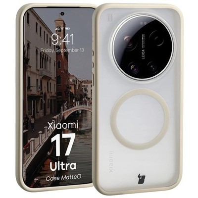 Handyhülle für Xiaomi 17 Ultra Bizon Case Cover Schutzhülle Etui Hülle Beige