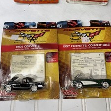 Set 1954  1957 Racing Champion Die Cast 1:64 Corvettes Anniversary Collection