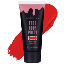 BOBISUKA Red Face Body Paint, Water Based Painting for Art Theater