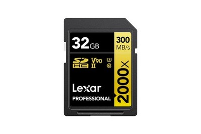 Lexar Professional 2000x SD Karte 32GB, SDHC UHS-II, LSD2000032G-BNNAG