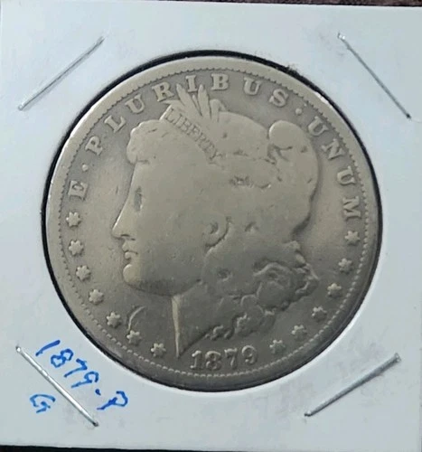 1879-P Morgan Silver Dollar 90% Circulated Good Worn Detail