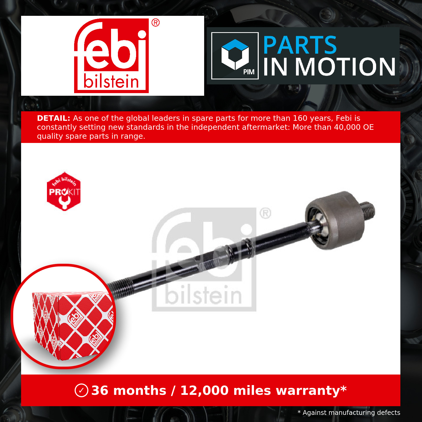 Inner Rack End Left or Right 31523 Febi Tie Rod Joint A2043380015 A2043380415