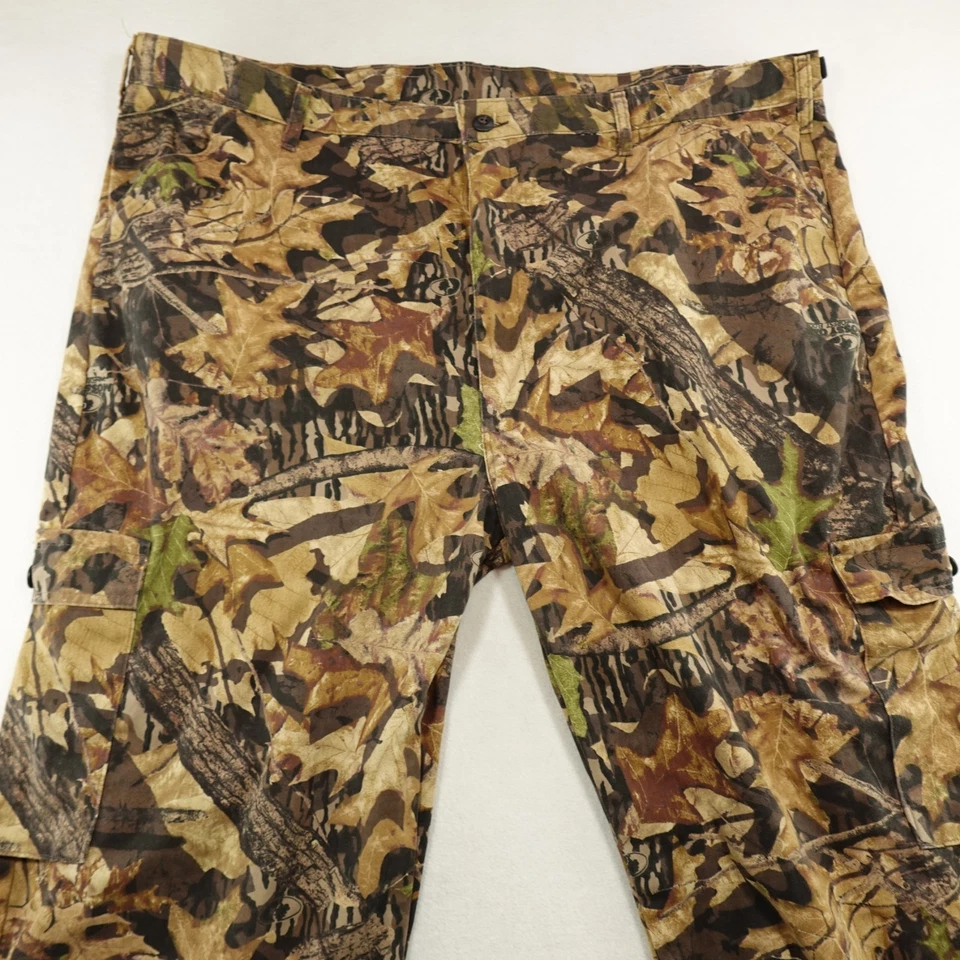 Liberty Camo Cargo Pants Men’s 2XL 44-46 Brown/Tan Mossy Oak Hunting Fishing USA - Image 2 of 4