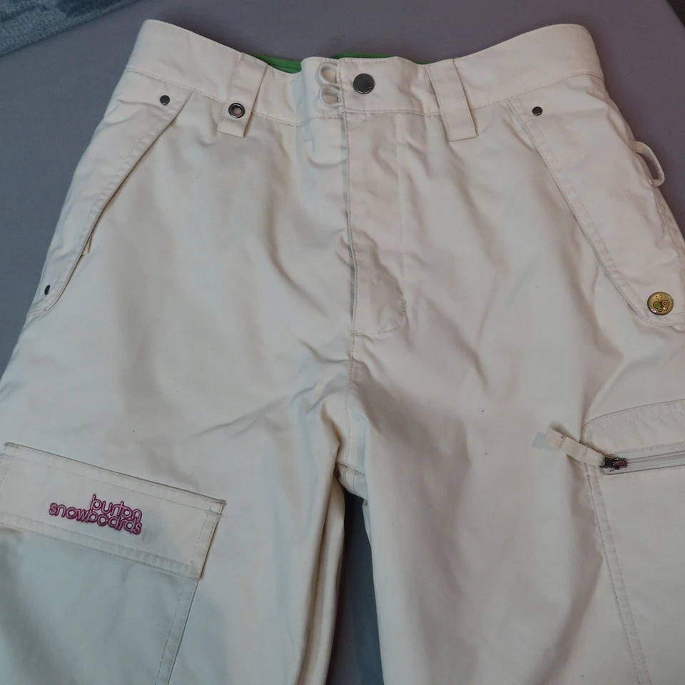 Pantalones de Snowboard BURTON Niñas XL Blanco Carga Aislado Cintura Ajustable Invierno Foto 2 de 4