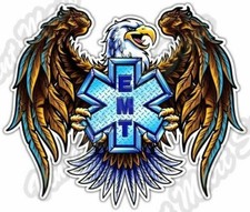 EMT Eagle EMS Doctor Nurse Ambulance Car Bumper Window Vinyl Sticker Decal 4.6"