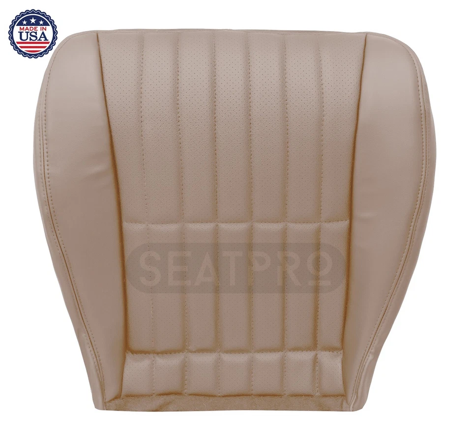 1997-2002 Chevy Camaro Front Seat Replacement Cover Perforated Leatherette Tan - Image 4 of 4