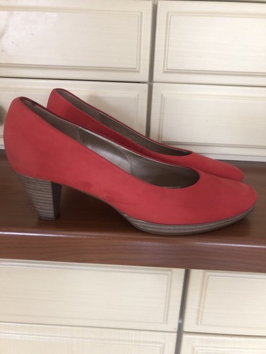 damen sommer schuhe Pumps Gr. 38 Korallenrot GABOR - Bild 2 von 12