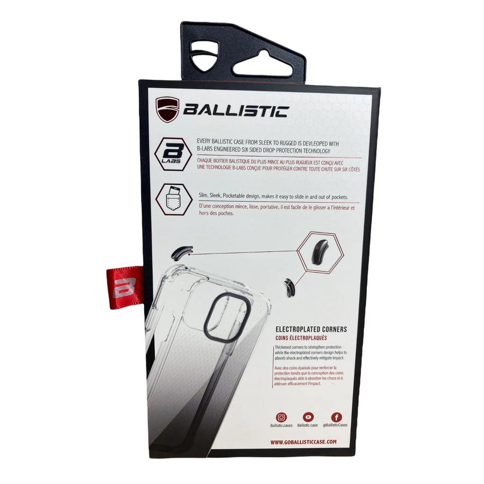 iPhone 11 Pro Clear Black Ballistic Jewel Spark Slim fashionable hex pattern - Image 4 of 4