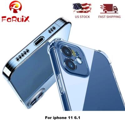 FARUIX For iPhone 11 Case Slim Phone Case Cover Reinforced Corners TPU Protective Case