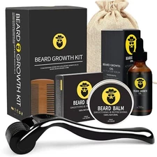 Beard Care Kit With Comb Oil And Balm Perfect Gift For Men 3.4 Fl Oz