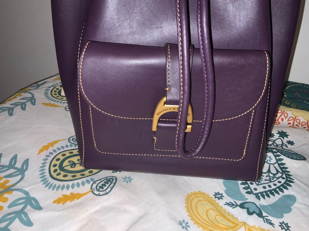 Dooney Bourke Marlowe Drawstring Beacon Leather Bucket Shoulder