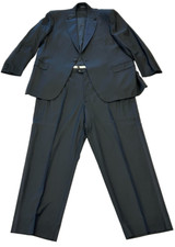 Brioni Super 150's Tuxedo Suit 2-Piece Set Men's Large Black 100 Wool Wedding