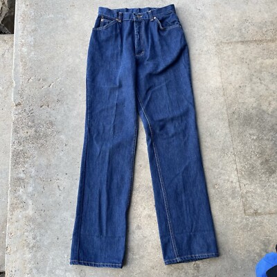 Vtg 70s Lee Riders Sanforized Union Made Usa Jeans 30x32 Denim 