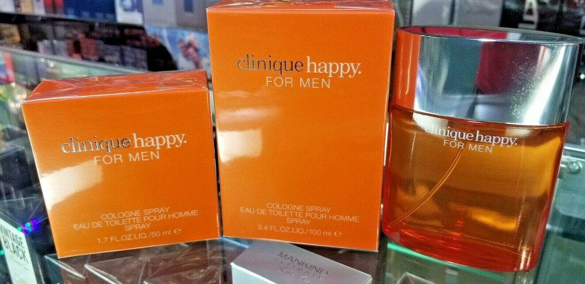 Clinique Happy 1.7 3.4 oz / 50 100 ml Cologne Eau de Toilette
