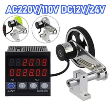 Electric Rotary Roll Meter Digital Length Speed Measure Counter W/Encoder New