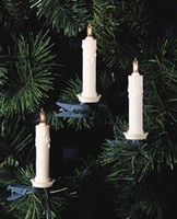 Kurt S. Adler 10-light Clip-on White Candle With Clear Bulbs Christmas Light Set on sale Kurt S. Adler 10-light Clip-on White Candle With Clear Bulbs Christmas Light Set on sale