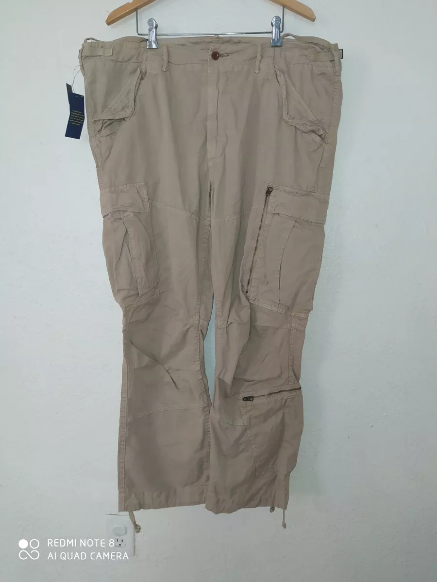 NEW Polo Ralph Lauren 42Bx30 Military Paratrooper Field Pilot Tan Cargo  Pant rrl