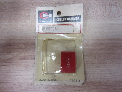 Cutler Hammer E30KC218 Eaton Red Off Button