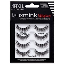 Image of Ardell Faux Mink Eyelashes - Black Wispies Multipack - Knot Free Invisiband