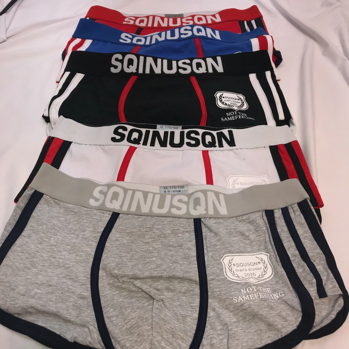 SQINUSQN New sexy men's underwear sports boxer shorts cotton Underpants