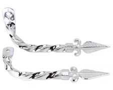 Original Lowrider Classic Bicycle Bike Square Twisted Arrow Muffler Chrome